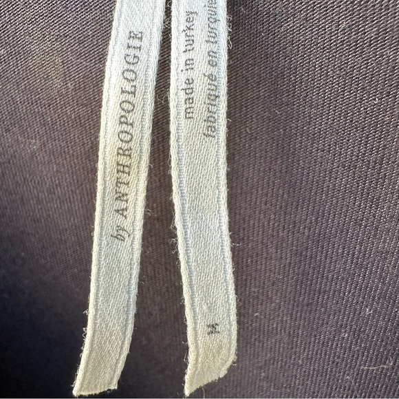 Anthropologie Kesia Drape Surplice Satin Sleeve Top Blouse Boho M - Picture 7 of 8